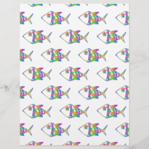 Motif de poisson Abstrait