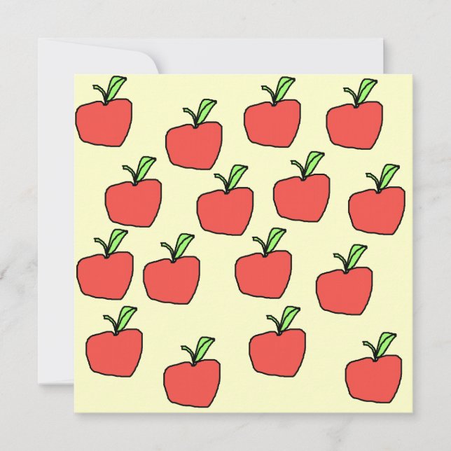 Motif de pomme rouge. (Devant)