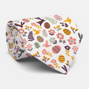 Motif de printemps de Pâques Floral   cravate