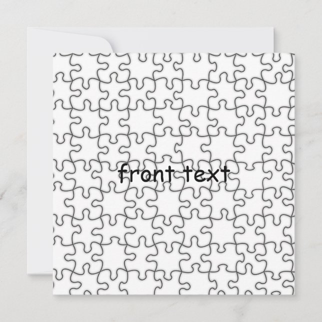 Motif de puzzle (Ajouter Votre Image) (Devant)