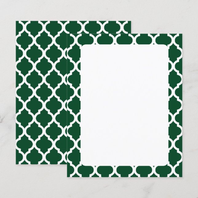 Motif de Quatrefoil d'hiver (Devant / Derrière)