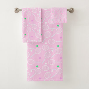Motif de raquette de tennis Pastel Pink