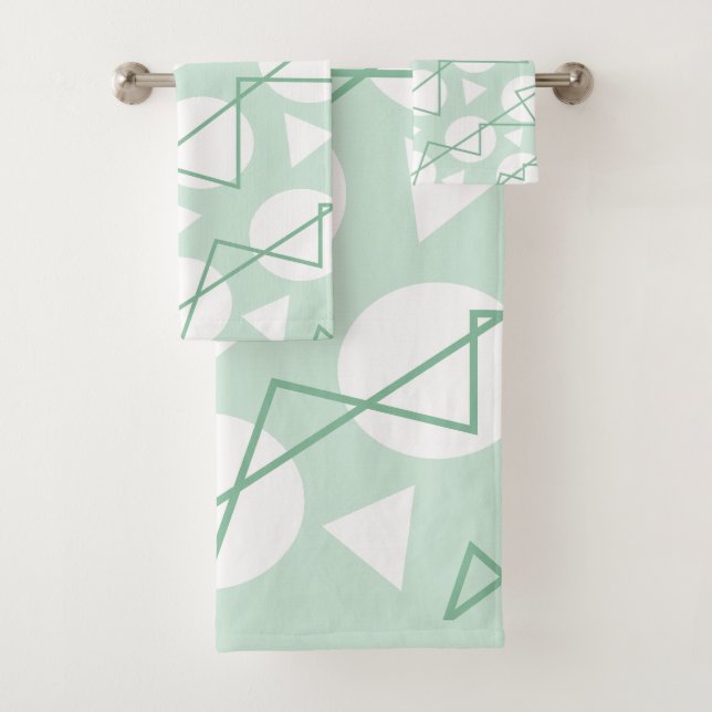 Motif de rayures géométriques chevron blanc sarcel (En situation)