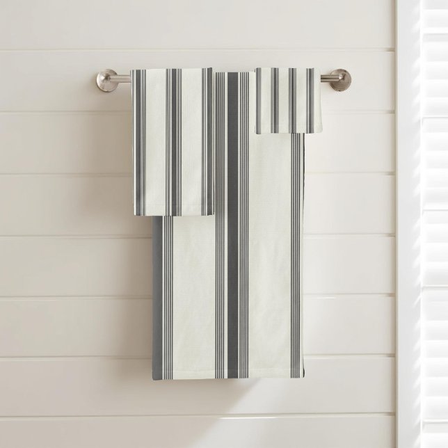 Motif de rayures noir et blanc Élégant, moderne (Créateur téléchargé)