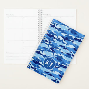 Motif de requin bleu   Monogramme