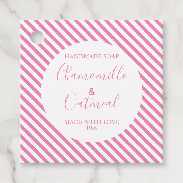 Motif de savon personnalisable Étiquette moderne (Devant)