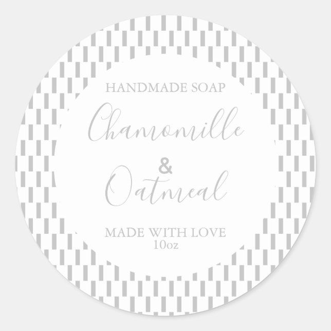 Motif de savon personnalisable Étiquette moderne (Devant)