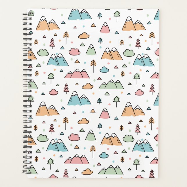 Motif de scène de montagne à main mignonne (Devant)