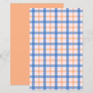 Motif de scrapbook réversible à carreaux bleu et p
