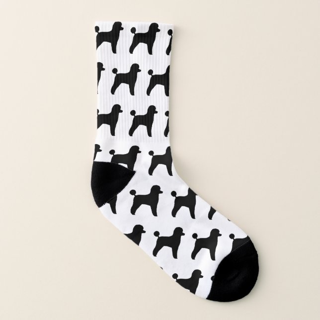 Motif de silhouettes de caniche de jouet (Gauche intérieur)