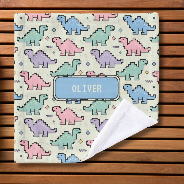 Motif de silhouettes de dinosaures pixelisés de l' (Créateur téléchargé)