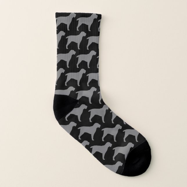 Motif de silhouettes de Spinone Italiano (Gauche intérieur)