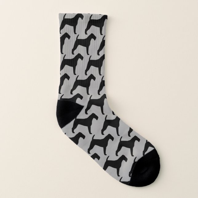 Motif de silhouettes de Terrier irlandais (Gauche intérieur)