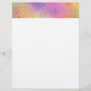 Motif de sirène pastel ombré coloré amusant