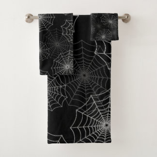 Motif de soie Web Cobweb Spider sur noir