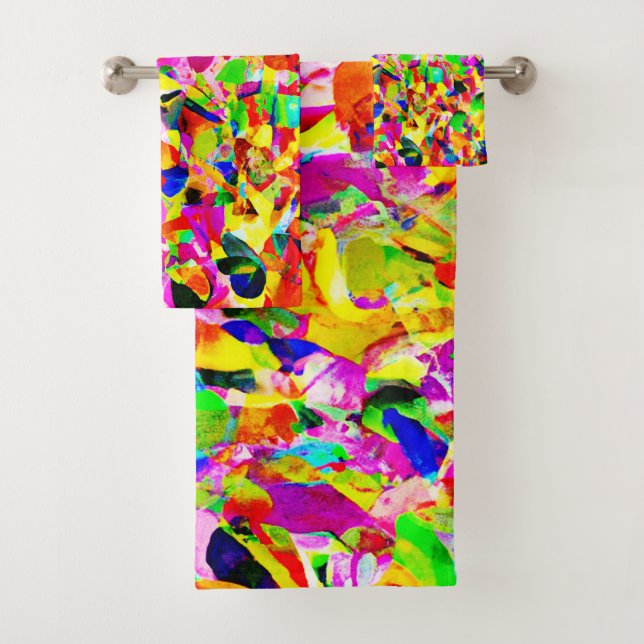 Motif de spectre Abstrait coloré (En situation)