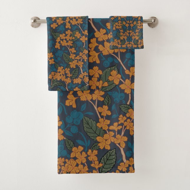 Motif de style William Morris d'automne (En situation)