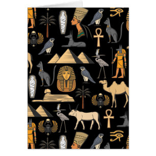 Motif de symbole hiéroglyphique égyptien 