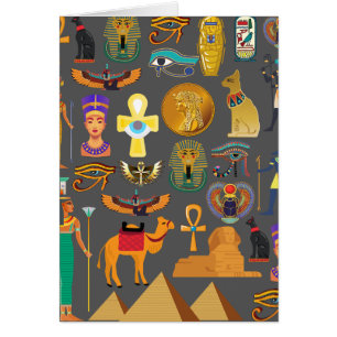 Motif de symbole hiéroglyphique égyptien pharaon  