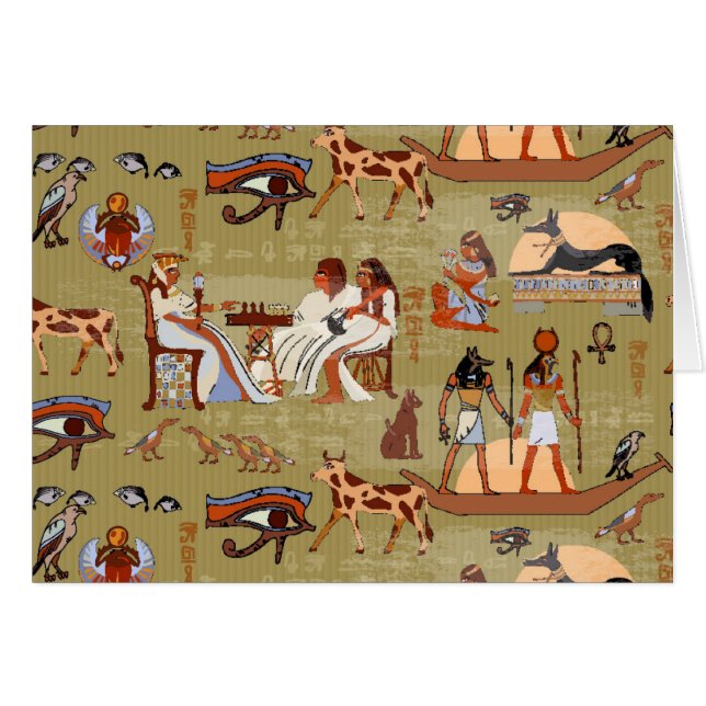 Motif de symboles de l'Egypte | (Devant horizontal)
