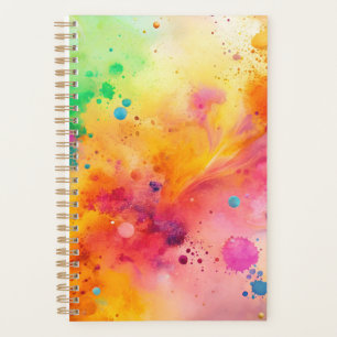 Motif de taches d'aquarelle abstraite vibrant