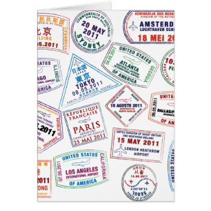 Motif de tampon de passeport Imprimer