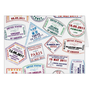 Motif de tampon de passeport Imprimer