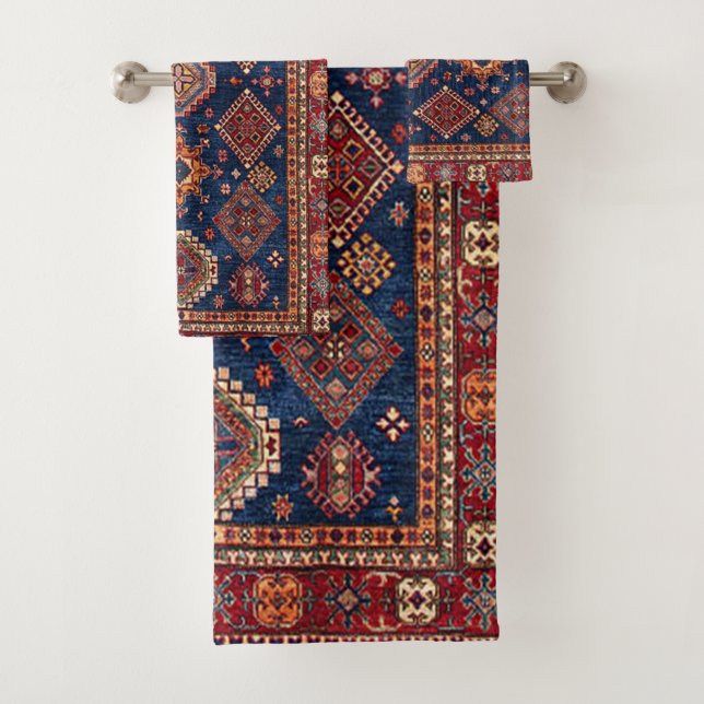 Motif de tapis persan turc oriental (En situation)