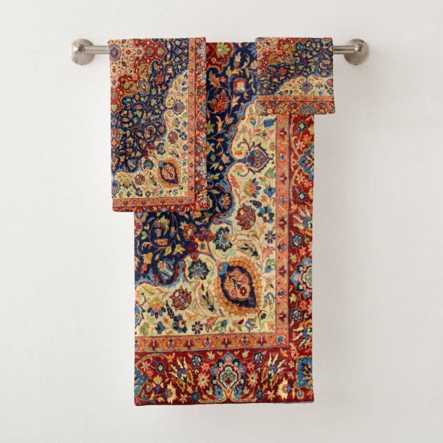 Motif de tapis persan turc oriental (En situation)