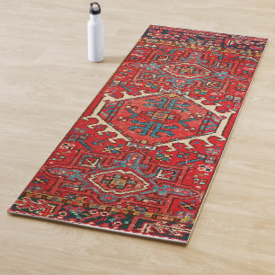 Motif de tapis turc oriental d'antiquité perse