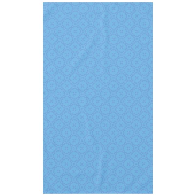 Motif de tapisserie de Gallois, nappe bleue chic (Devant)