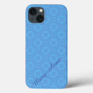 Motif de tapisserie galloise, Blue iPhone 6 Coque 