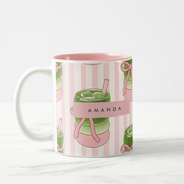 Motif de tasses à matcha Pastel personnalisées (Gauche)