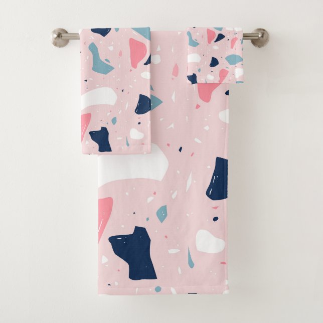 Motif de Terrazzo rose (En situation)