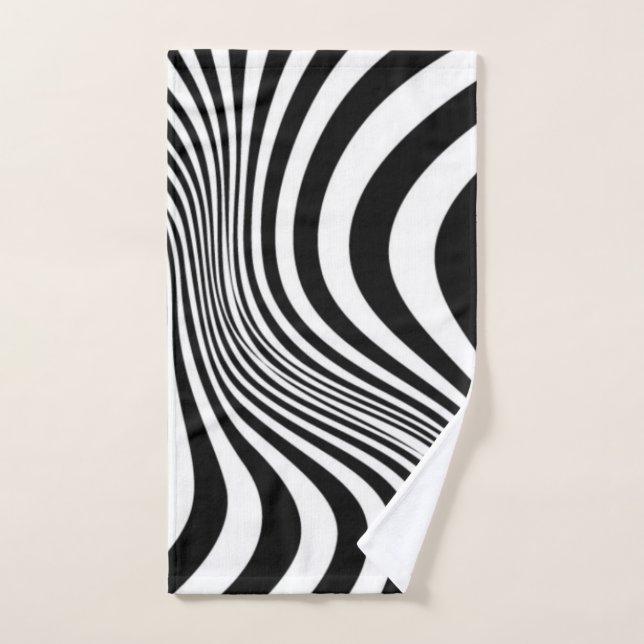 Motif de texture d'impression de peau de zèbre (Serviette à main)