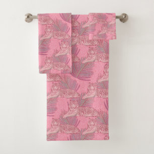 Motif de tigre de la Jungle rose
