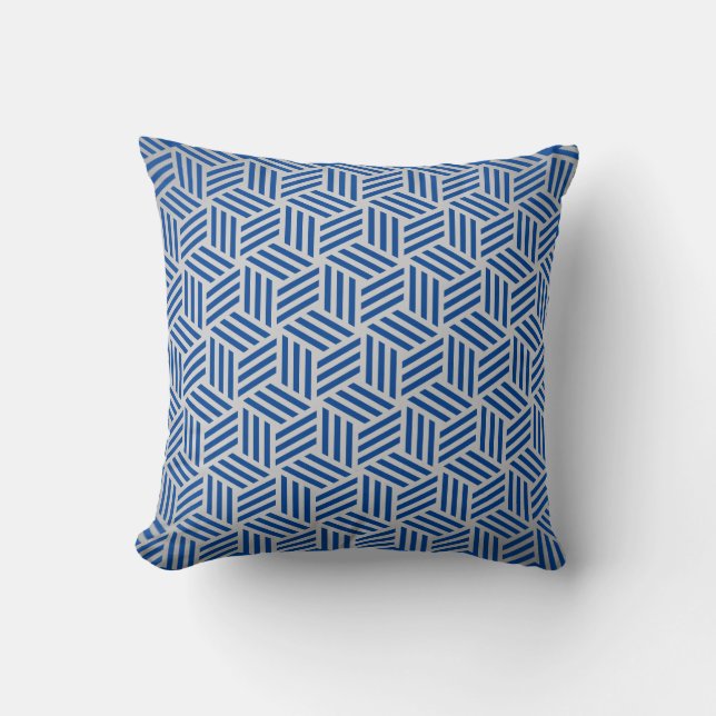Motif de tissage isométrique répétitif Coussin de  (Recto)