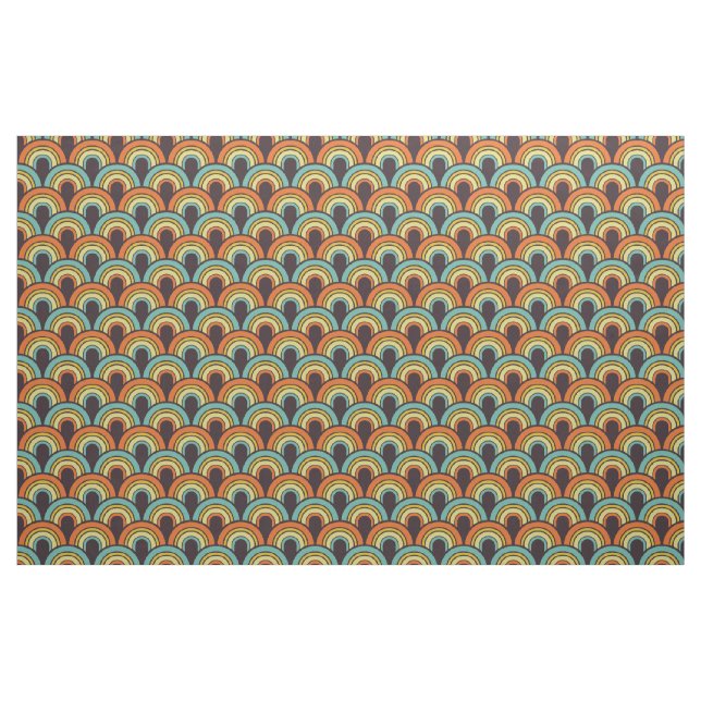 motif de tissu rétro des années 60 (Yard)