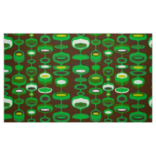 motif de tissu rétro-les années 70 des années 6