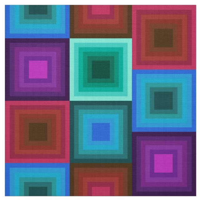 motif de tissu rétro mod 60 les années 70 (Échantillon)