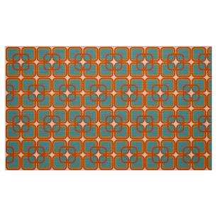 motif de tissu rétro mod 60 les années 70