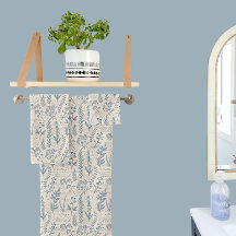 Motif de toile de Jouy vintage fleurs sauvages ble
