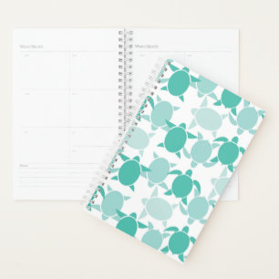 Motif de tortue turquoise