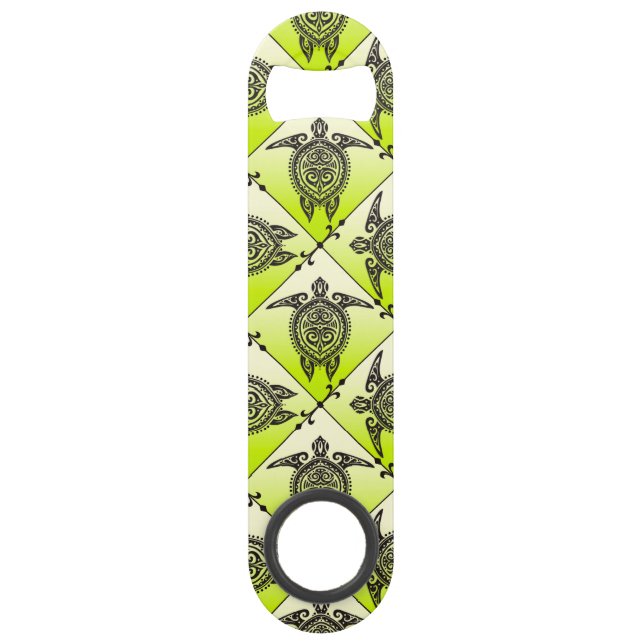 Motif de tortues de mer de Shamanic - vert (Devant)