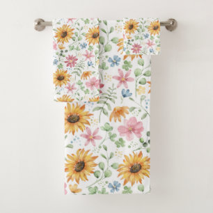 Motif de tournesol aquarelle
