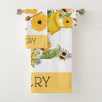 Motif de tournesol d'abeille de jardin personnalis