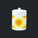 Motif de tournesol personnalisé<br><div class="desc">Motif de tournesol en jaune et orange. Design original.</div>