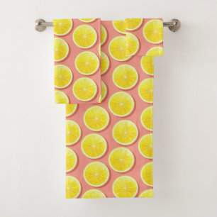 Motif de tranches de citron d'été