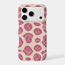 Motif de treillis de cercle abstrait framboise 