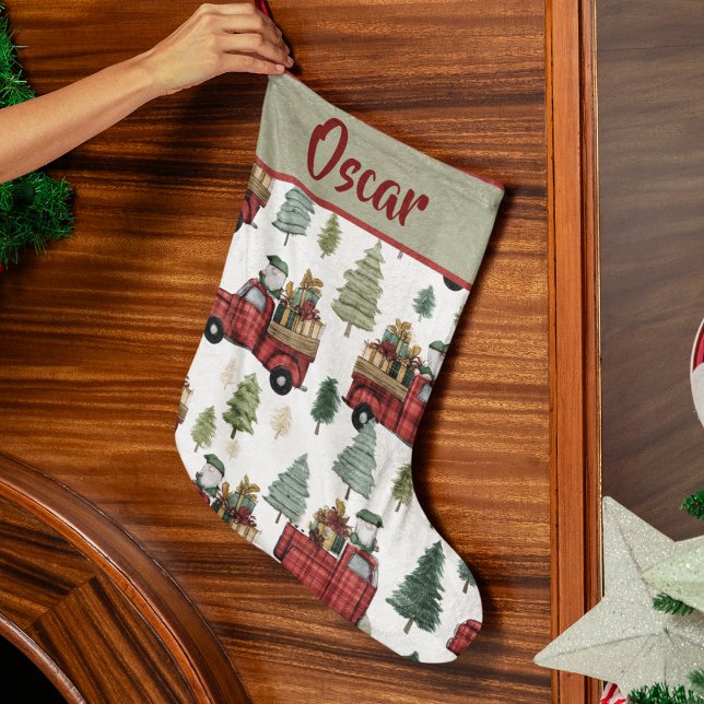 Motif de vacances coloré | Chaussette de Noël (Créateur téléchargé)